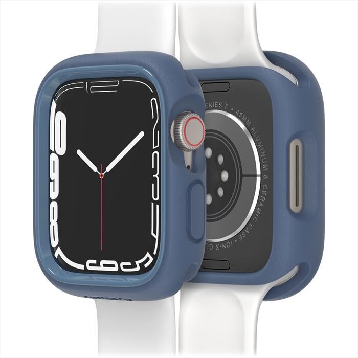 otterbox exo edge custodia per apple watch serie 9/8/7 41mm-blu