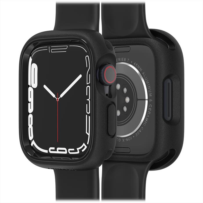 otterbox exo edge custodia per apple watch serie 9/8/7 41mm-nero