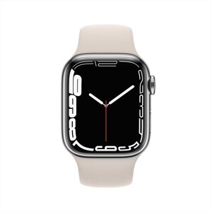 Apple Watch Series 7 Gps+cellular 41mm Acciaio Arg-cinturino Sport Galassia