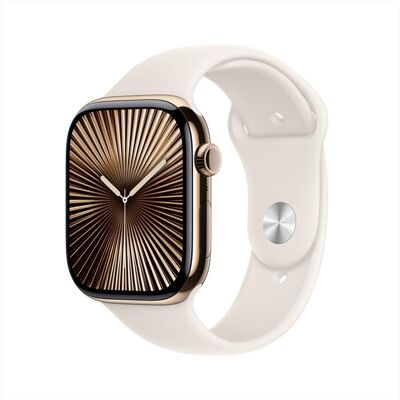 Apple Watch Series 10 Gps + Cellular 46mm Titanio-oro Sport Band Galassia M/l Apple Watch Series 10 Gps + Cellular 46mm Titanio-oro Sport Band Galassia M/l