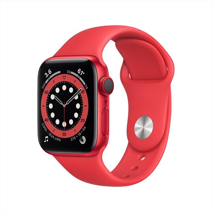 Apple Watch Series 6 Gps+cellular 40mm Allum Rosso-cinturino Sport Rosso