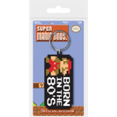 Portachiavi Pyramid International Super Mario Anni 80 - Portachiavi in gomma multilayer - 5cm Portachiavi Pyramid International Super Mario Anni 80 - Portachiavi in gomma multilayer - 5cm