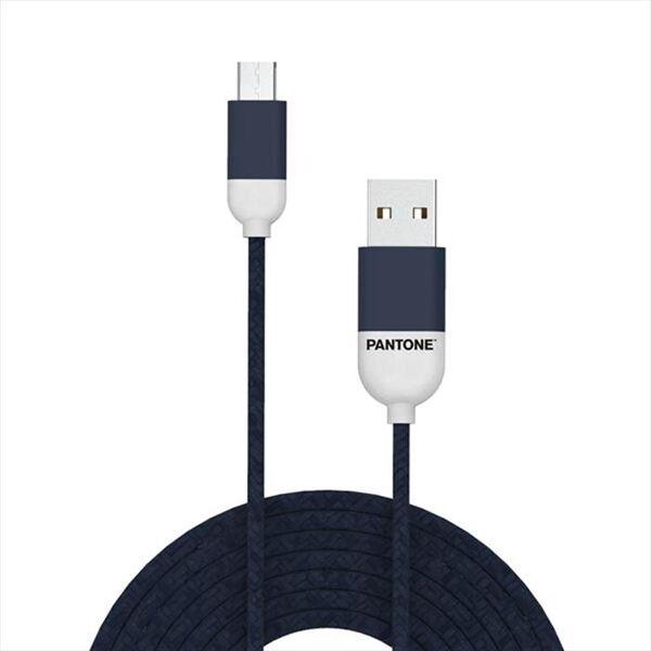 pantone pt-mc001-5n microusb cable 1 5 mt-blu/plastica