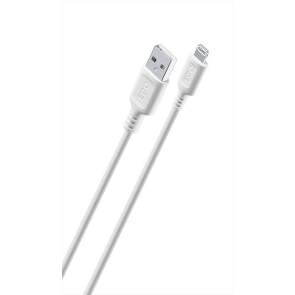 cellular line cavo da usb a lightning ecousbdataa2l1mw-bianco