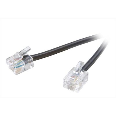 Vivanco RJ11 6m Nero - Cavo telefonico Vivanco RJ11 6m Nero - Cavo telefonico