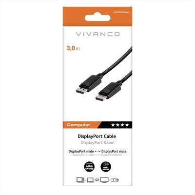 SBS Displayport Cavo Dp-pl.-dp.-pl. 3m-nero SBS Displayport Cavo Dp-pl.-dp.-pl. 3m-nero
