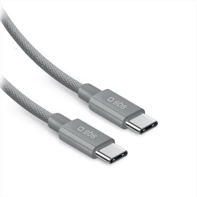 SBS Cavo Usb-c/usb-c 100w 2 Mt-grigio SBS Cavo Usb-c/usb-c 100w 2 Mt-grigio