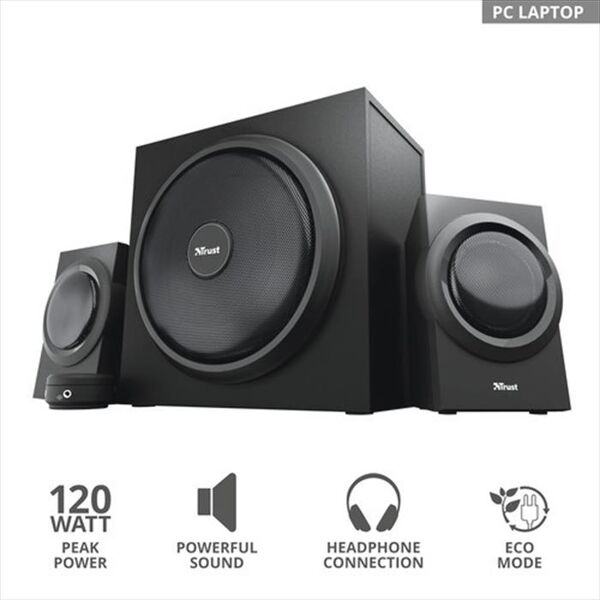 trust yuri 2.1 speaker set-black