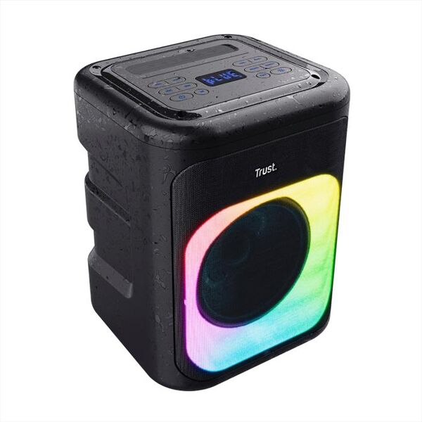 trust azura wireless party speaker-black/rgb