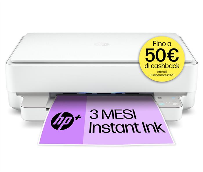 HP Multifunzione Envy 6022e 3 Mesi Instant Ink +-bianca