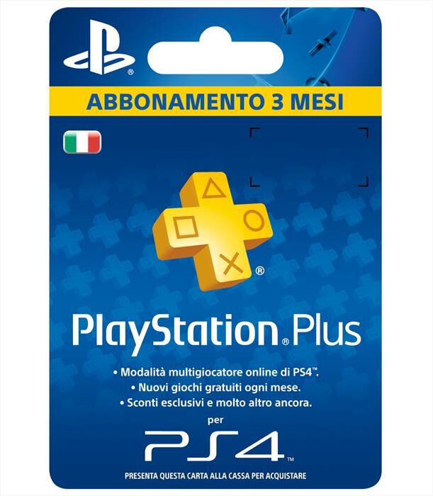 Sony Playstation Plus Card 3 Mesi