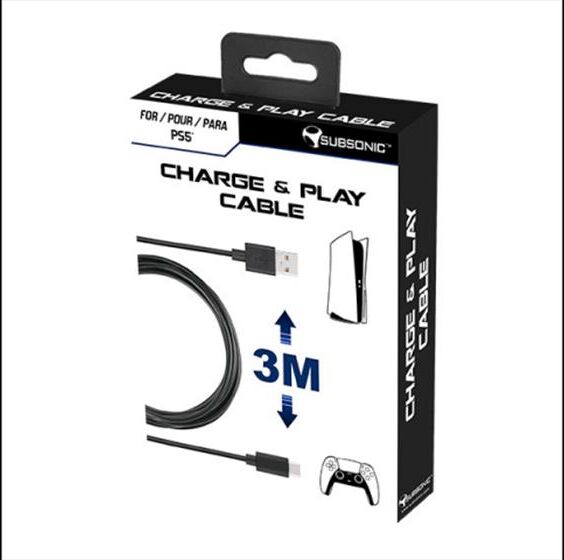 X-JOY DISTRIBUTION Subsonic Ps5 Charge & Play Cable