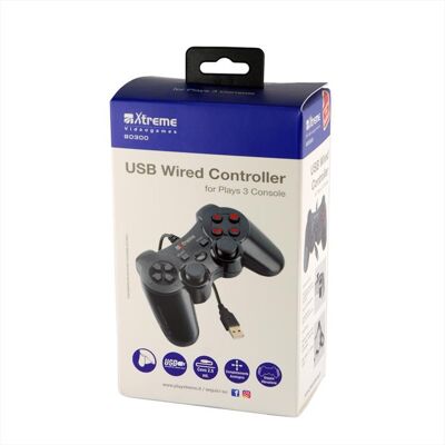 Xtreme 90300 Ps3 Joypad Con Cavo-nero Xtreme 90300 Ps3 Joypad Con Cavo-nero