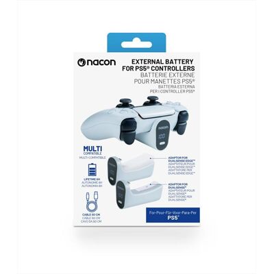 NACON Batteria Esterna Per Controller Dualsense / Dsedge-bianco NACON Batteria Esterna Per Controller Dualsense / Dsedge-bianco