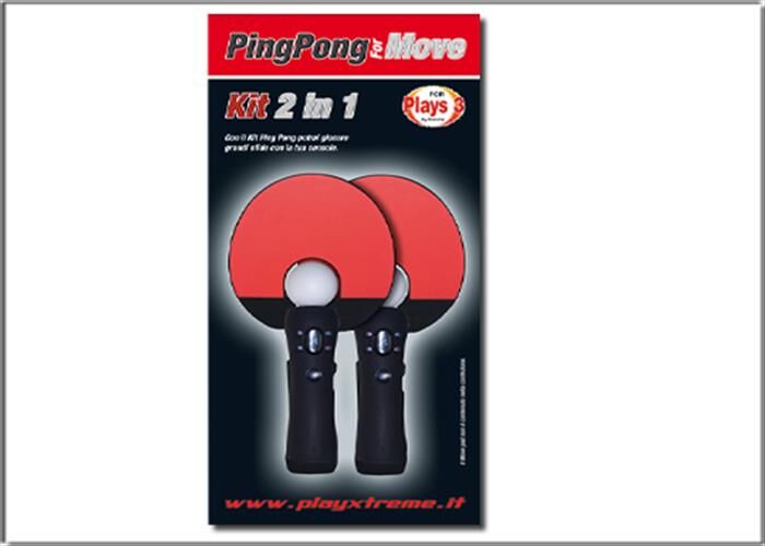 xtreme 90323 move ping pong kit 2 in1-nero e rosso