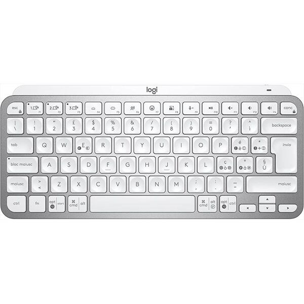 logitech mx keys mini minimalist wireless-pale grey