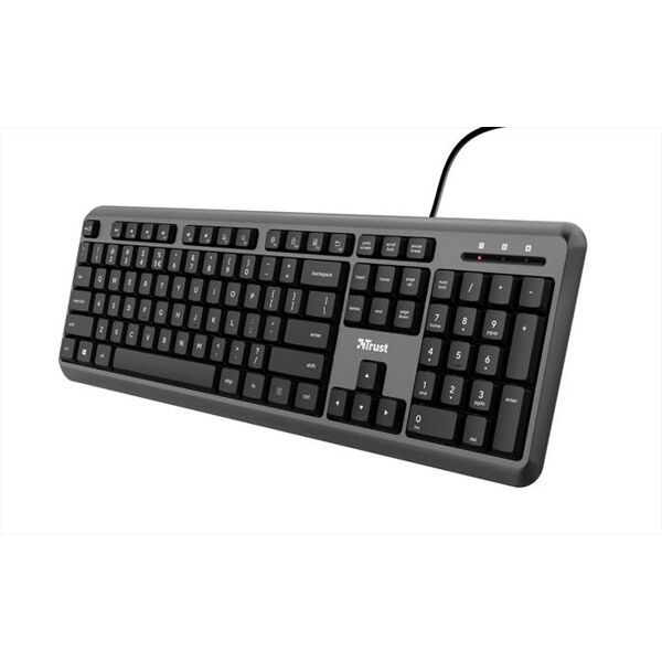 trust ody wired keyboard it-black/grey