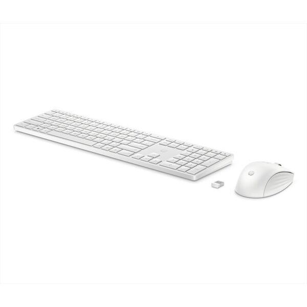 hp tastiera e mouse 650 wireless-bianca