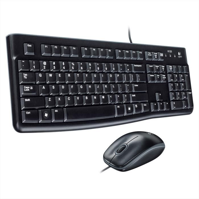 logitech desktop mk120-nero