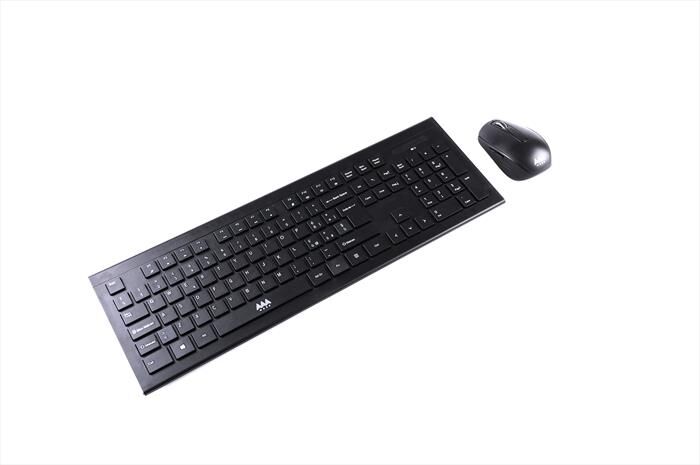 AAAMAZE Keyboard+mouse Wireless-nero