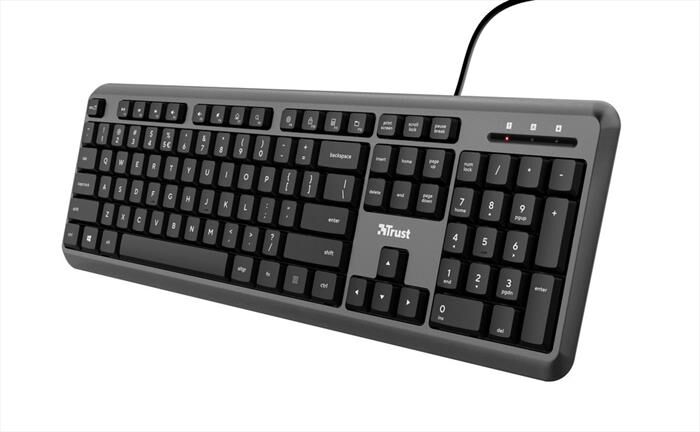 Trust Ody Wired Keyboard It-black/grey