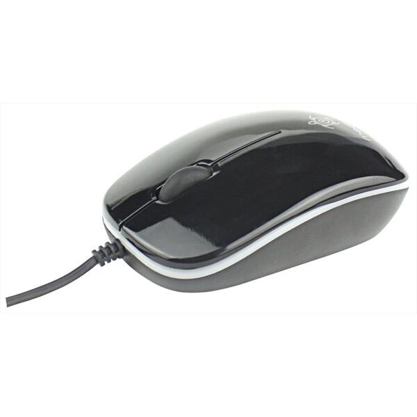 mediacom mouse filo mini bx100 led-nero