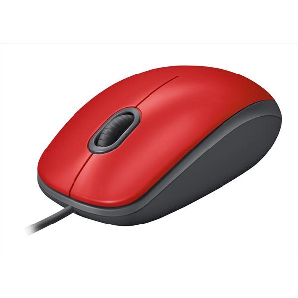 logitech mouse m110 silent-rosso