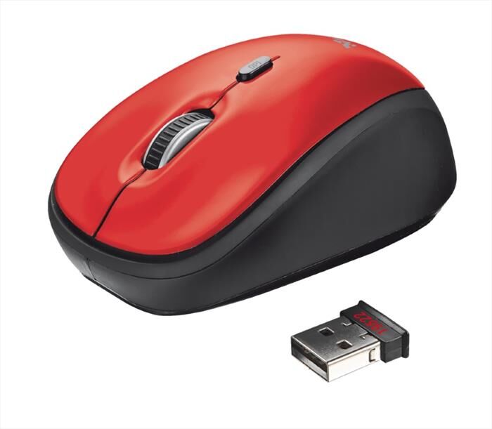 trust mouse wireless 19522-red