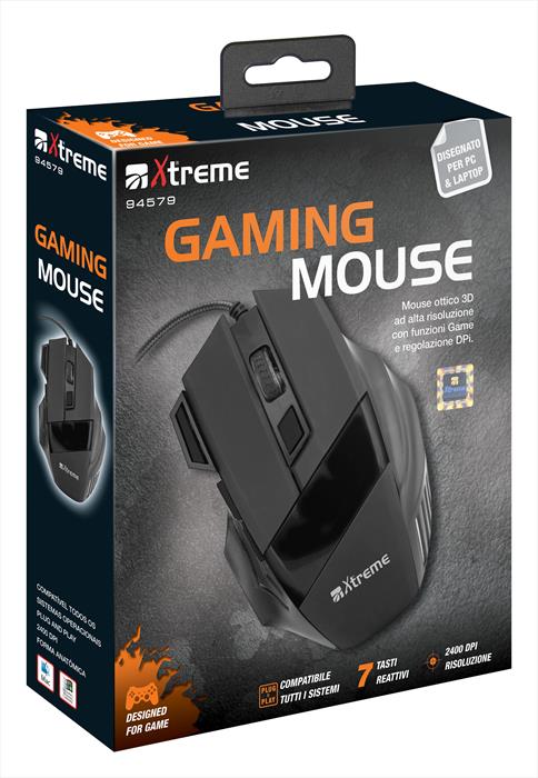 Xtreme 94579 Mouse Gaming Usb Ottico 3d-nero