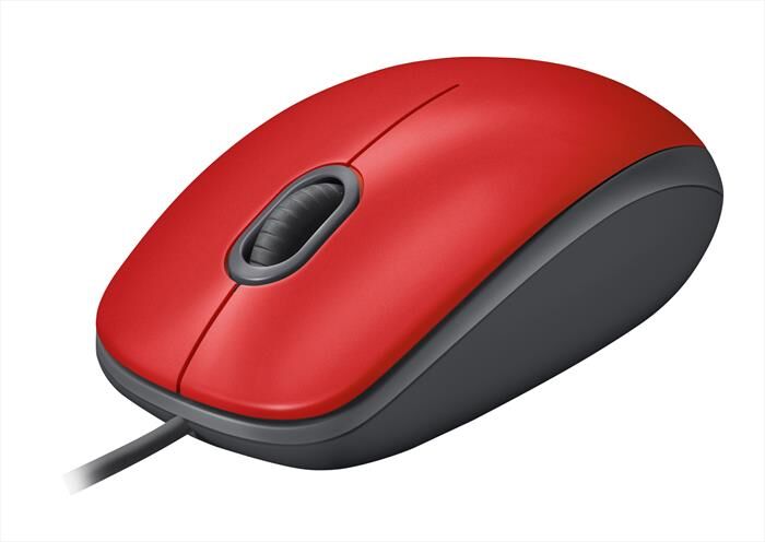 Logitech Mouse M110 Silent-rosso