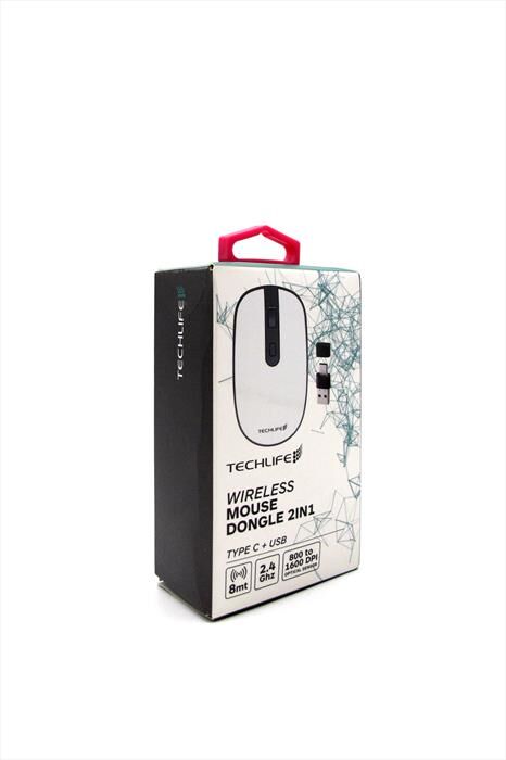 TECHLIFE Tlit0001w Mouse Wireless 2-bianco