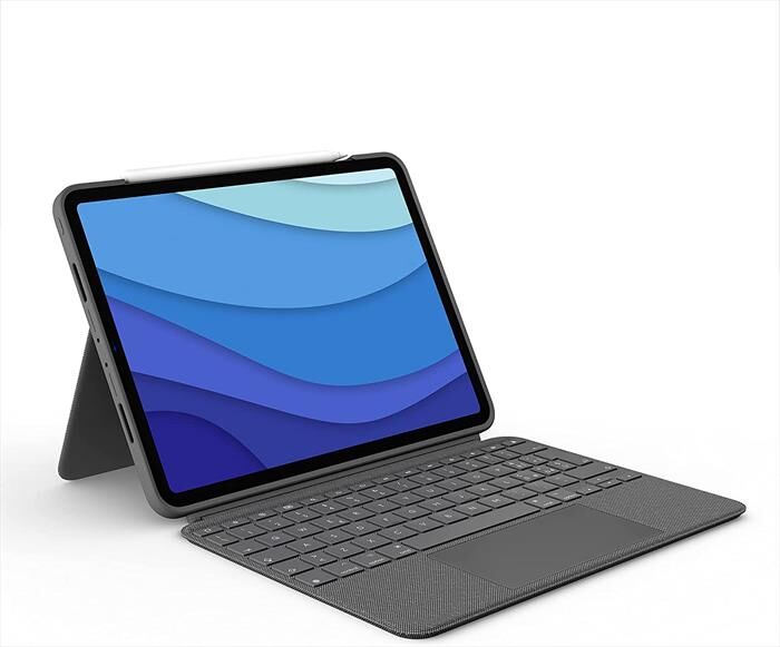 Logitech Combo Touch iPad Pro 11 (1a, 2a, 3a Gen)-grigio