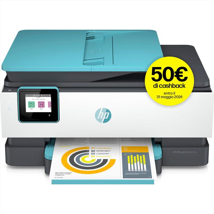 HP Officejet Pro 8025e 6 Mesi Inchiostro Instant Ink-ocean