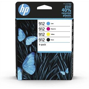 HP 912 Combo Pack 4 Cartucce Originali-nero, Ciano, Magenta, Giallo