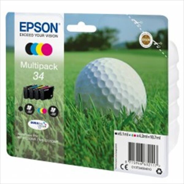 epson c13t34664010-nero, ciano, magenta, giallo