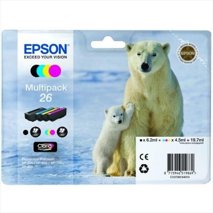 Epson Multipack 26-nero, Ciano, Magenta, Giallo