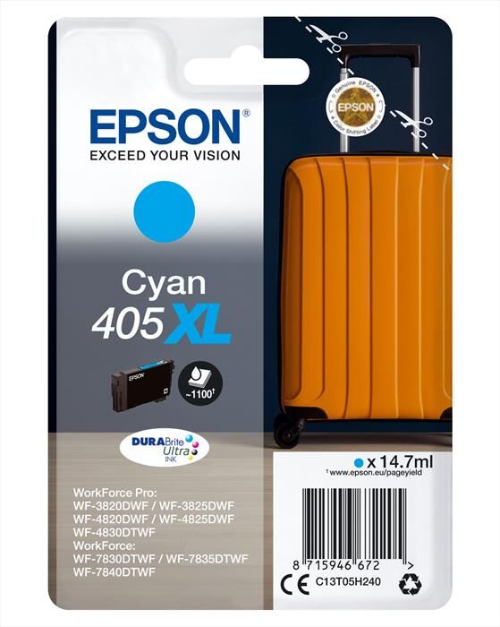 Epson Inchiostro Serie Valigia 405xl Ciano-ciano Xl