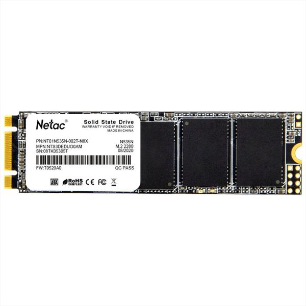 netac ssd m.2 2280 sataiii n535n 2tb-nero