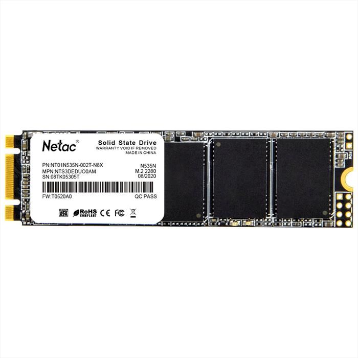 NETAC Ssd M.2 2280 Sataiii N535n 2tb-nero