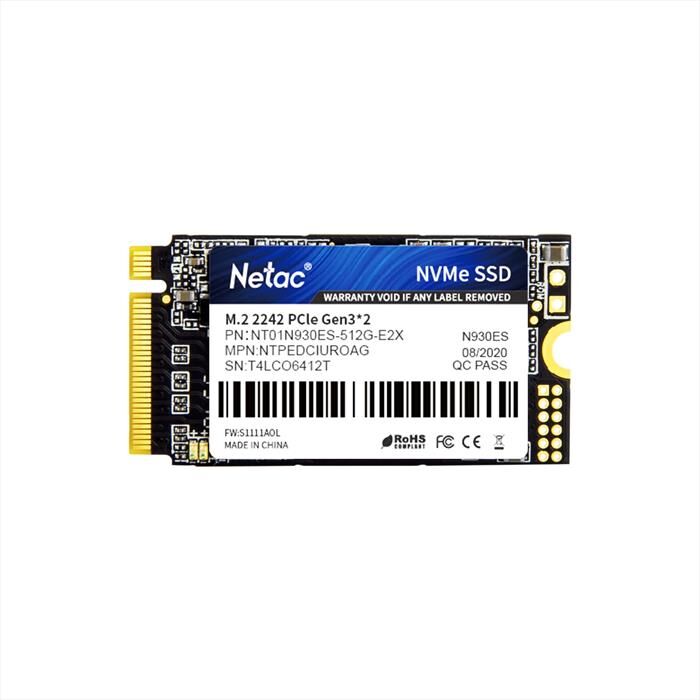 NETAC Ssd M.2 2242 Nvme N930es 512gb-nero