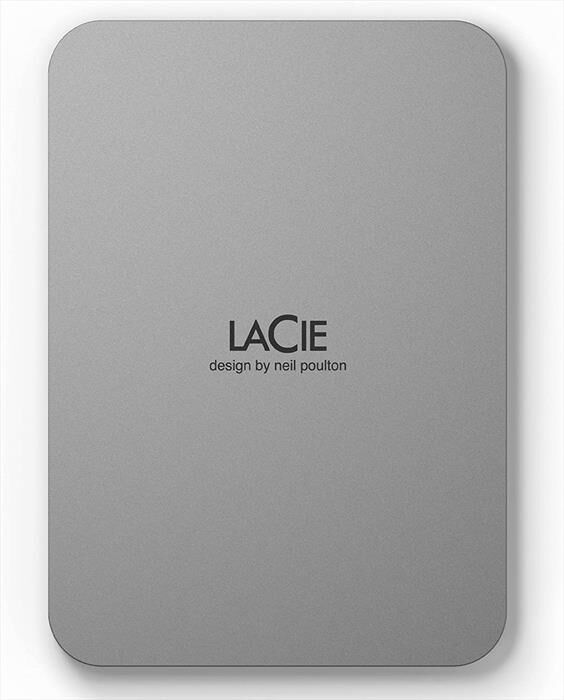 LaCie Hard Disk Esterno 2tb Mobile Drive V2 Usb-c-argento Lunare