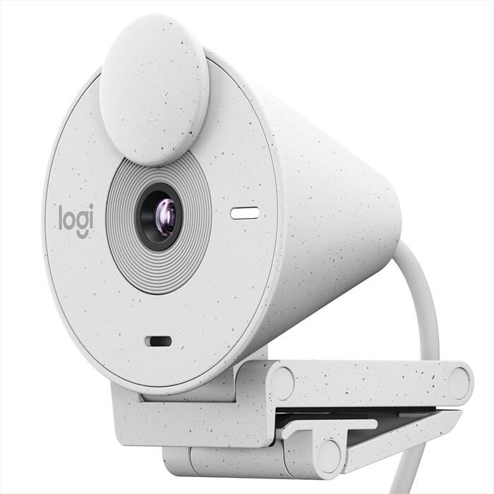logitech webcam brio 300-bianco