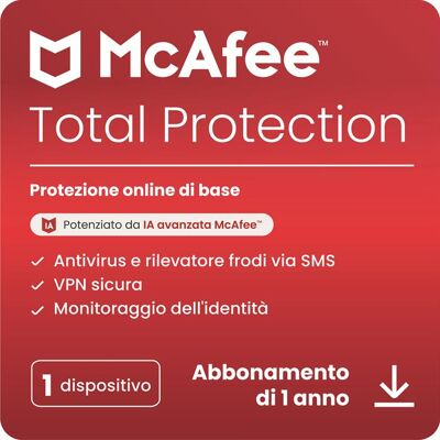 McAfee Total Protection 1 Dispositivo McAfee Total Protection 1 Dispositivo