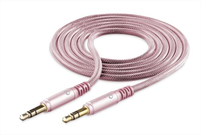 cellular line laauxmusicp cavo aux-aux music cable-iphone/ipad-rosa