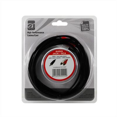 Xtreme Cavo Audio Jack 3.5 Stereo-nero Xtreme Cavo Audio Jack 3.5 Stereo-nero