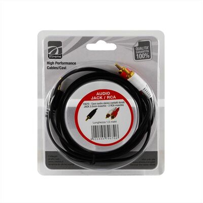 Xtreme Cavo Audio Jack 3.5 M Stereo-nero Xtreme Cavo Audio Jack 3.5 M Stereo-nero