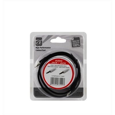 Xtreme Cavo Audio Jack 3.5st M-nero Xtreme Cavo Audio Jack 3.5st M-nero