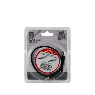 Xtreme Cavo Audio Jack 3.5st M-nero Xtreme Cavo Audio Jack 3.5st M-nero