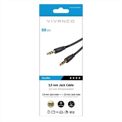 SBS Cavo Audio Stereo Con Jack 3,5 Mm Maschio-maschio-nero SBS Cavo Audio Stereo Con Jack 3,5 Mm Maschio-maschio-nero