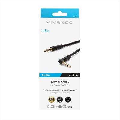 SBS Audio Connection 3.5mm Plug <-> 3.5mm Plug-nero SBS Audio Connection 3.5mm Plug <-> 3.5mm Plug-nero